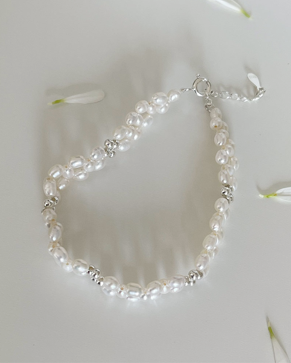 [92.5 silver] milk pearl bracelet 엣더룸